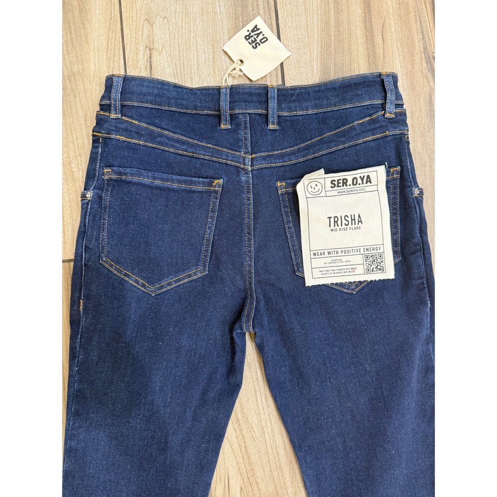 NWT Ser.o.ya Trisha Mid Rise Flare Pant Jeans Sz 27 $278 - Picture 11 of 13
